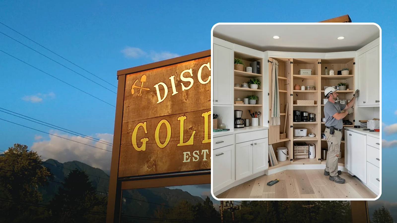 Pantry Construction in Gold Bar, Snohomish County, WA - Building a dedicated pantry, from a reach-in closet to a walk-in, to expand your kitchen's food and small-appliance storage.