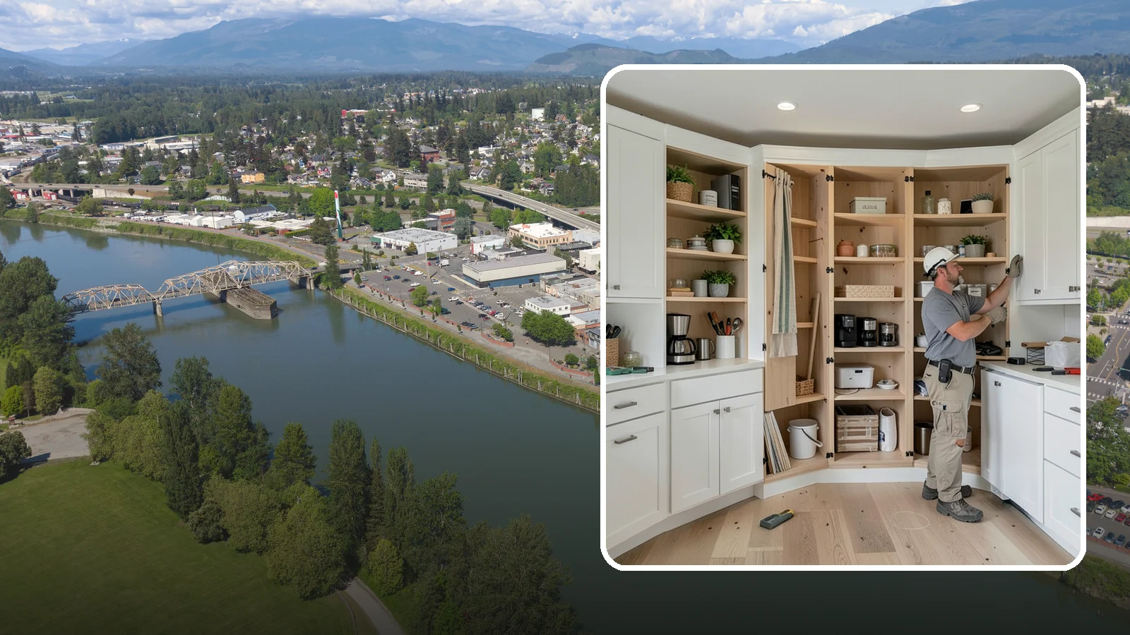 Pantry Construction in Mount Vernon, Skagit County, WA - Building a dedicated pantry, from a reach-in closet to a walk-in, to expand your kitchen's food and small-appliance storage.
