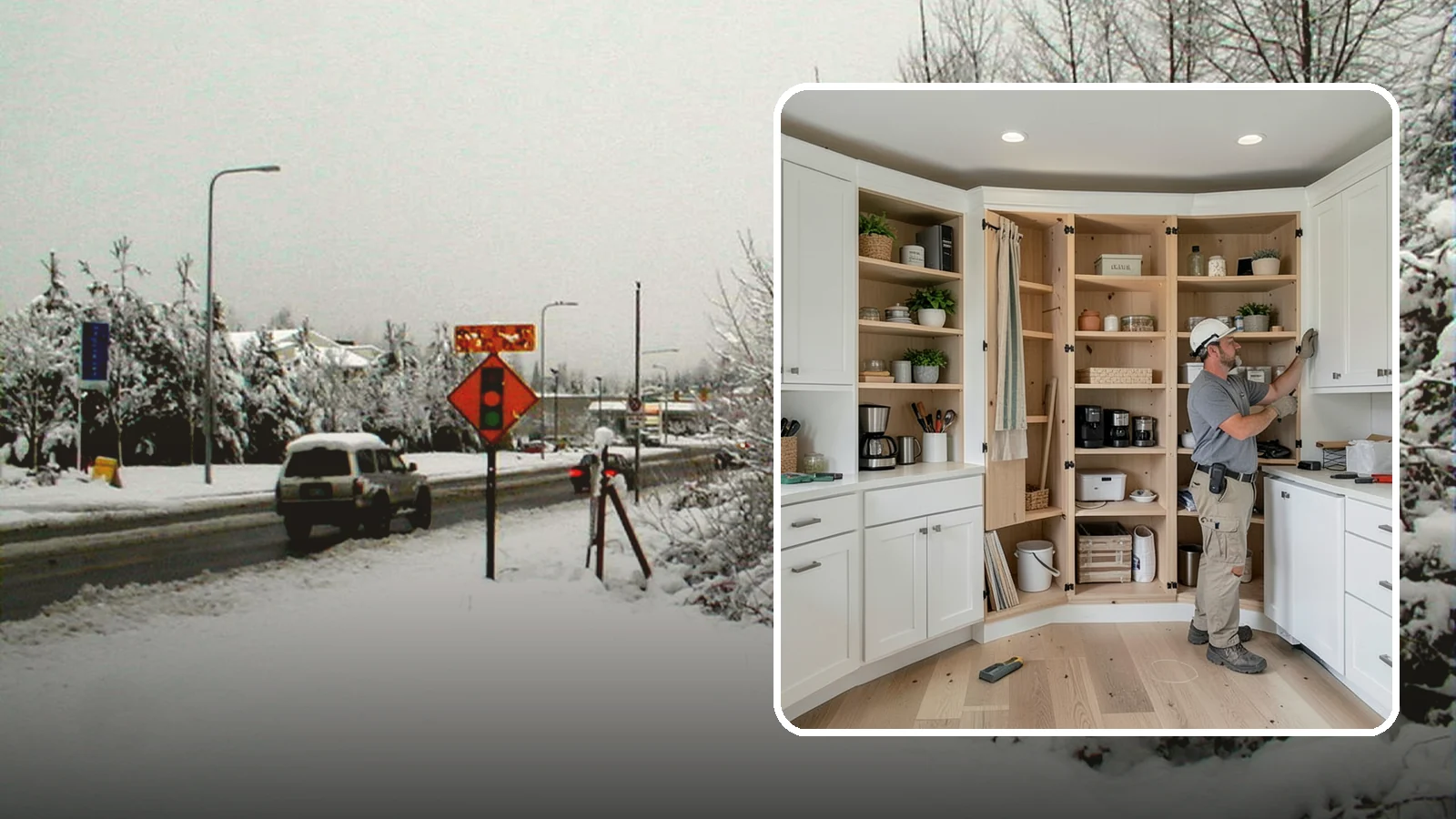 Pantry Construction in Newcastle, King County, WA - Building a dedicated pantry, from a reach-in closet to a walk-in, to expand your kitchen's food and small-appliance storage.