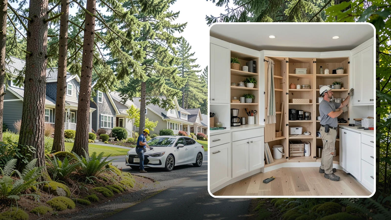 Pantry Construction in Normandy Park, King County, WA - Building a dedicated pantry, from a reach-in closet to a walk-in, to expand your kitchen's food and small-appliance storage.