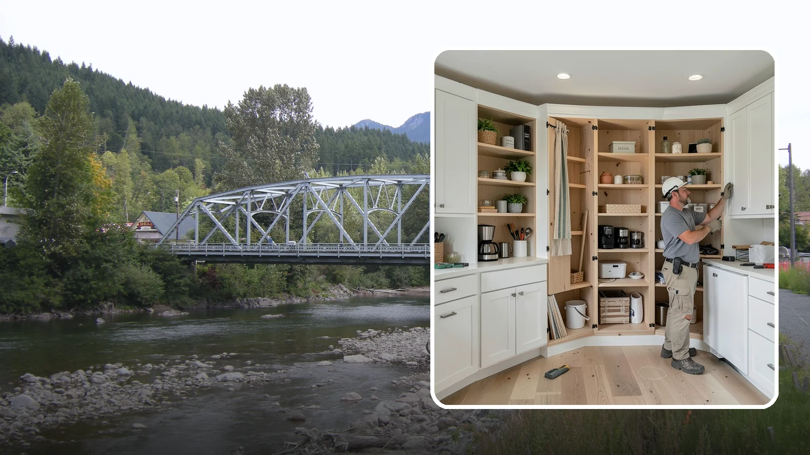 Pantry Construction in Skykomish, King County, WA - Building a dedicated pantry, from a reach-in closet to a walk-in, to expand your kitchen's food and small-appliance storage.