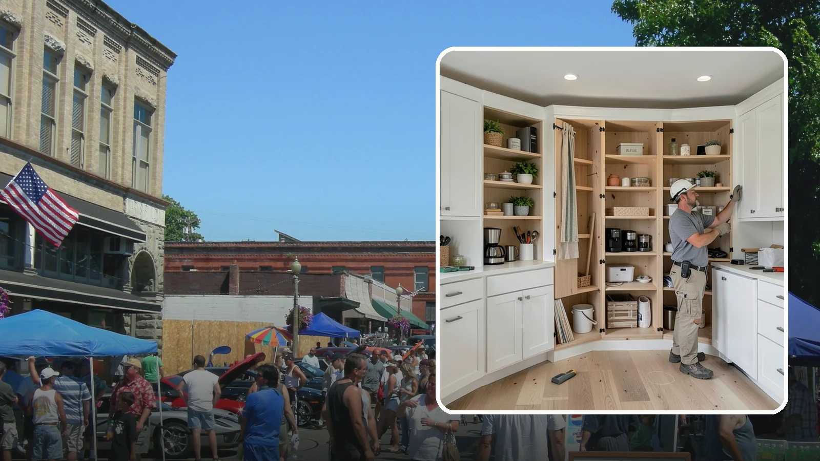 Pantry Construction in Snohomish, Snohomish County, WA - Building a dedicated pantry, from a reach-in closet to a walk-in, to expand your kitchen's food and small-appliance storage.