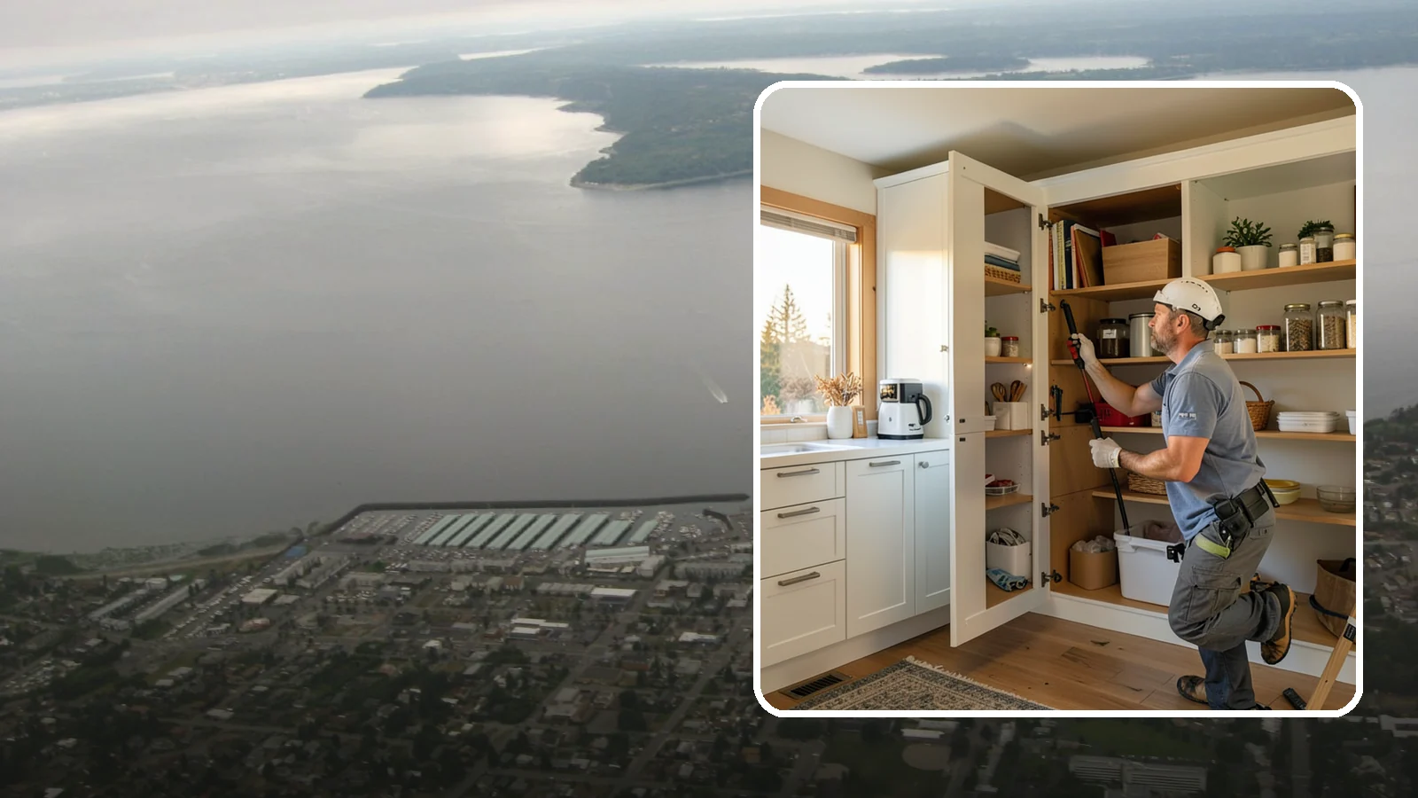 Pantry Shelving in Des Moines, King County, WA - Designing and installing efficient shelving inside an existing pantry to maximize capacity and organization.