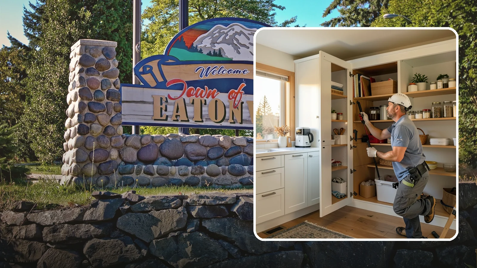 Pantry Shelving in Eatonville, Pierce County, WA - Designing and installing efficient shelving inside an existing pantry to maximize capacity and organization.