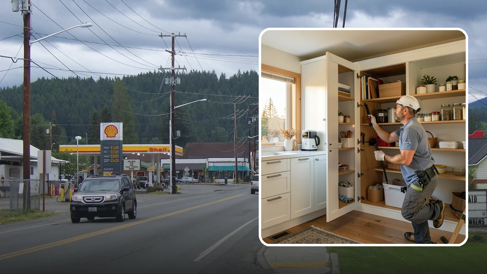 Pantry Shelving in Granite Falls, Snohomish County, WA - Designing and installing efficient shelving inside an existing pantry to maximize capacity and organization.