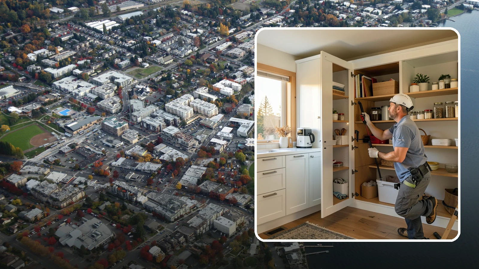 Pantry Shelving in Kirkland, King County, WA - Designing and installing efficient shelving inside an existing pantry to maximize capacity and organization.
