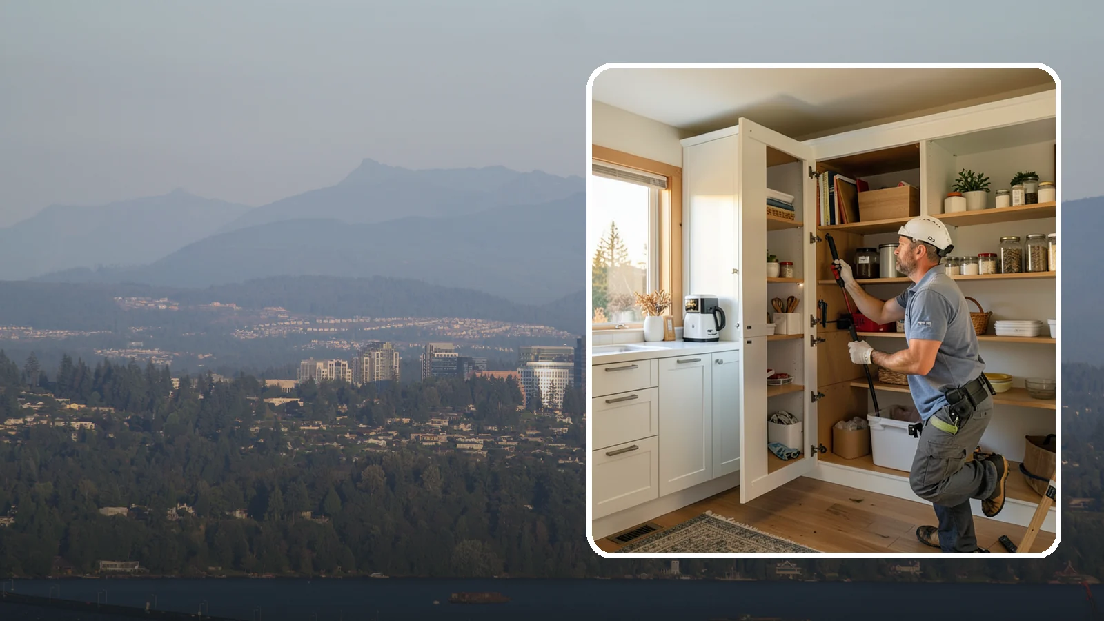 Pantry Shelving in Medina, King County, WA - Designing and installing efficient shelving inside an existing pantry to maximize capacity and organization.