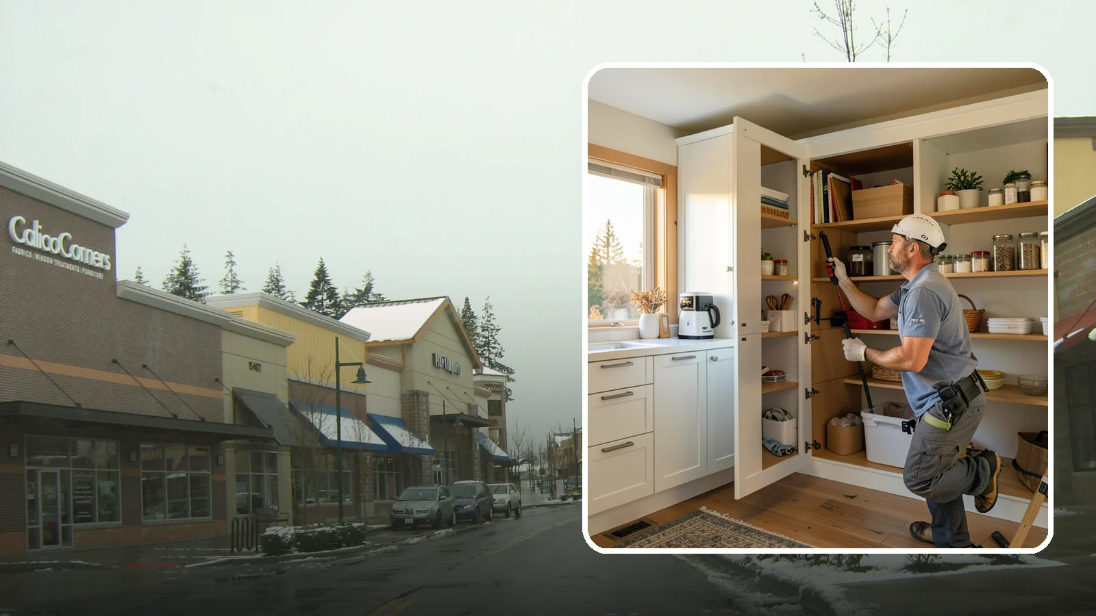 Pantry Shelving in Mill Creek, Snohomish County, WA - Designing and installing efficient shelving inside an existing pantry to maximize capacity and organization.