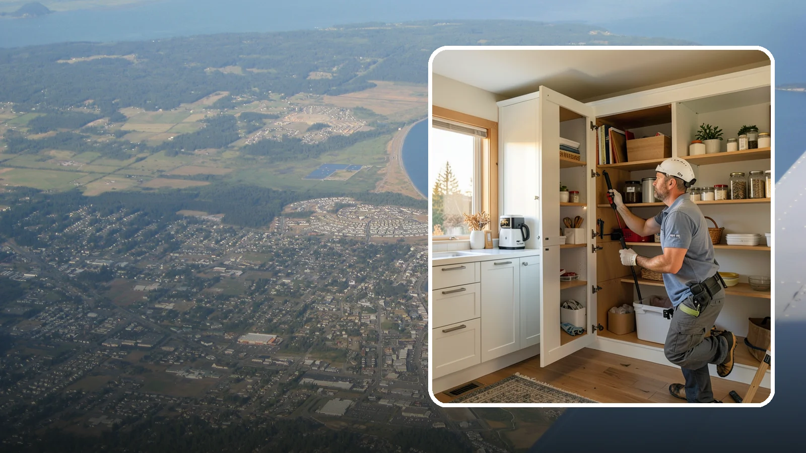 Pantry Shelving in Oak Harbor, Island County, WA - Designing and installing efficient shelving inside an existing pantry to maximize capacity and organization.