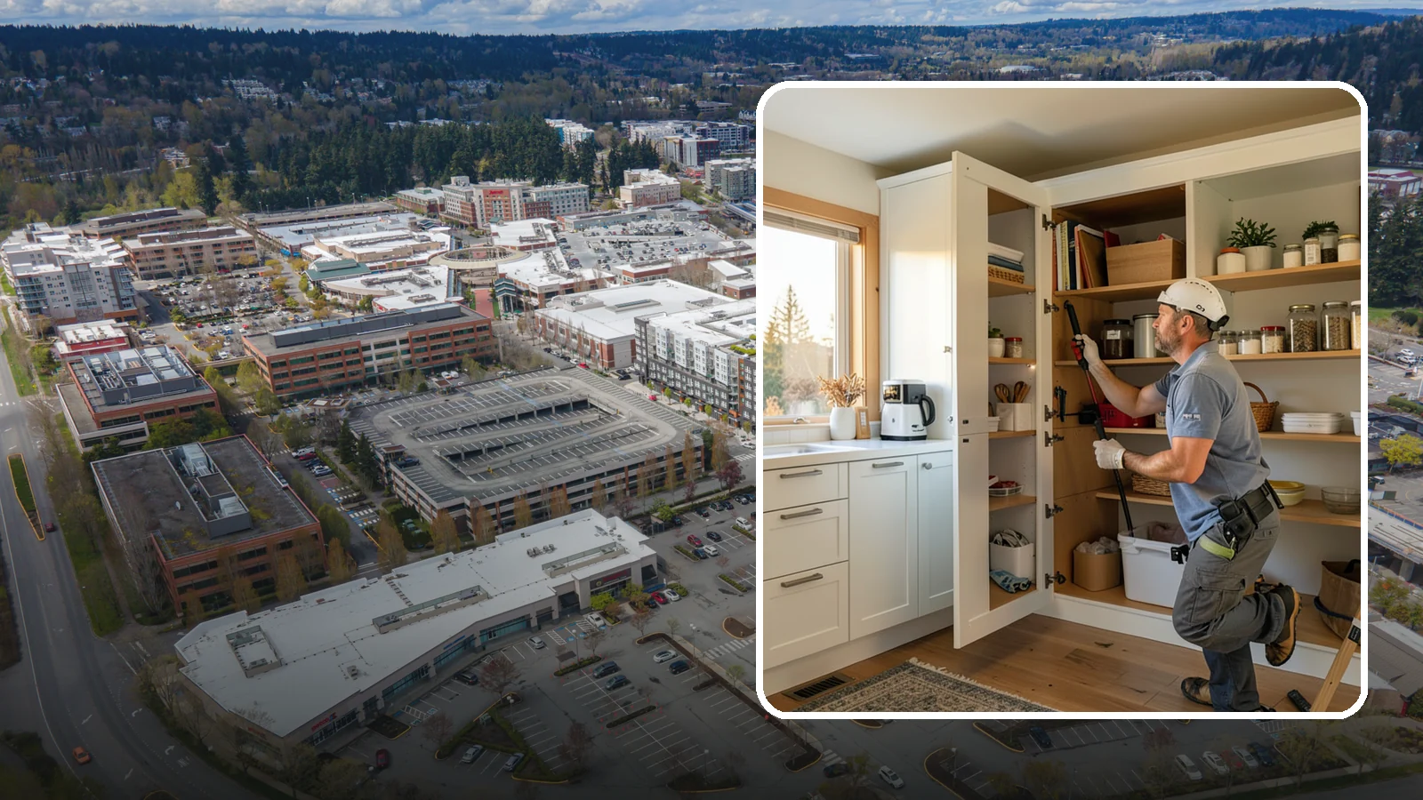 Pantry Shelving in Redmond, King County, WA - Designing and installing efficient shelving inside an existing pantry to maximize capacity and organization.
