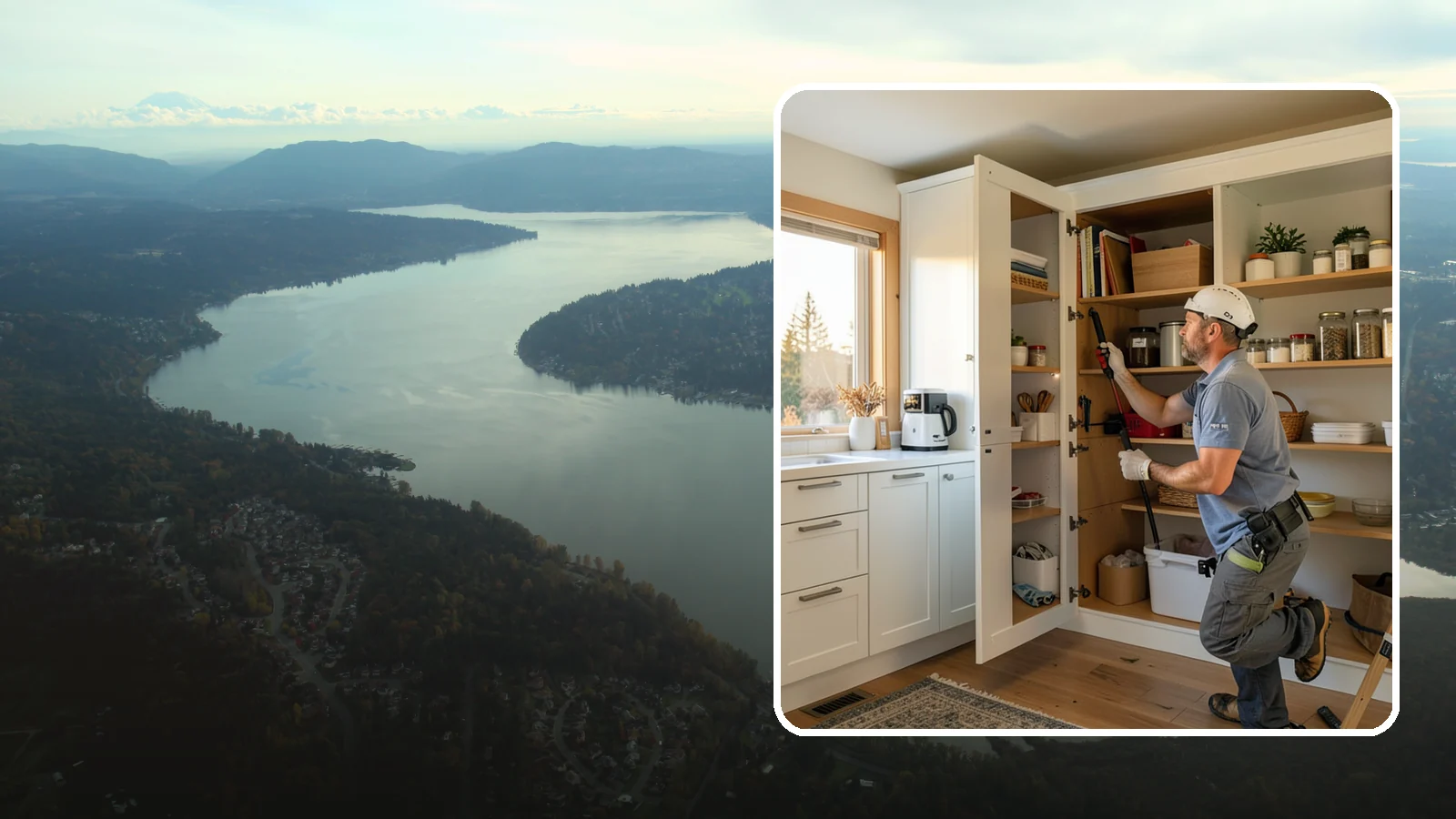 Pantry Shelving in Sammamish, King County, WA - Designing and installing efficient shelving inside an existing pantry to maximize capacity and organization.