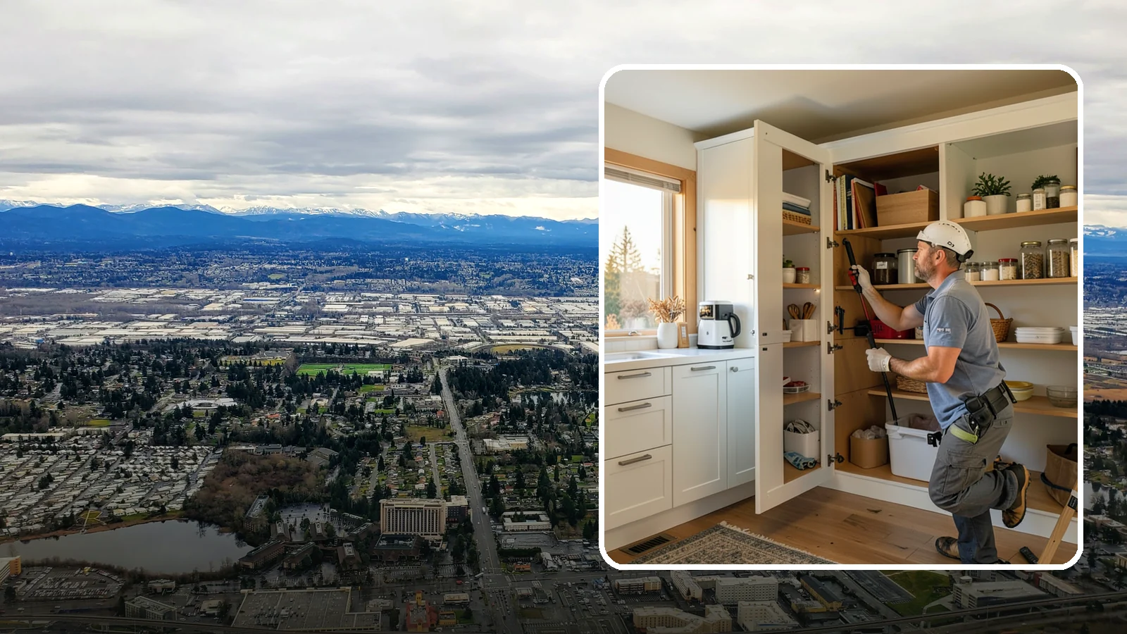 Pantry Shelving in SeaTac, King County, WA - Designing and installing efficient shelving inside an existing pantry to maximize capacity and organization.