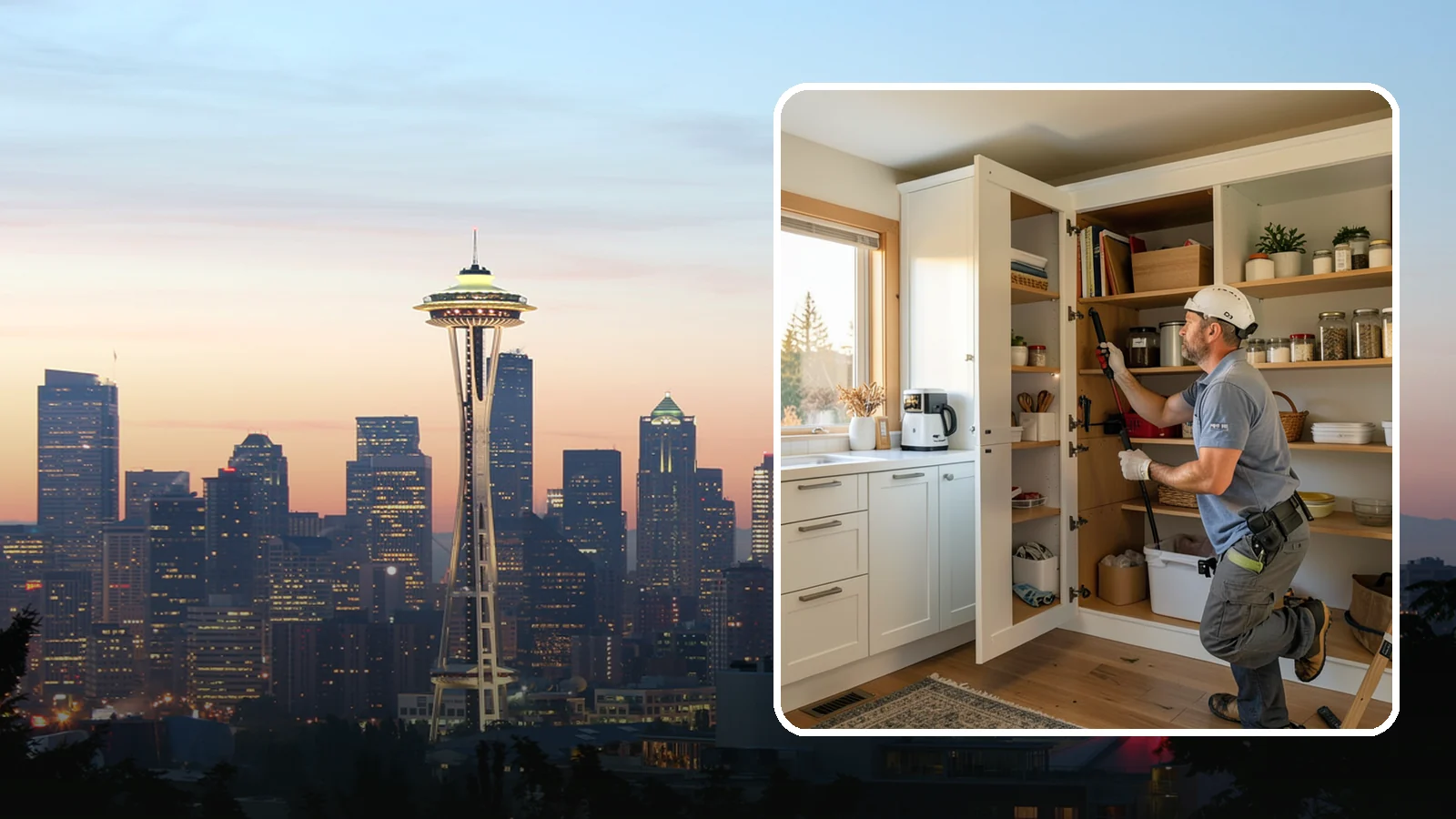 Pantry Shelving in Seattle, King County, WA - Designing and installing efficient shelving inside an existing pantry to maximize capacity and organization.