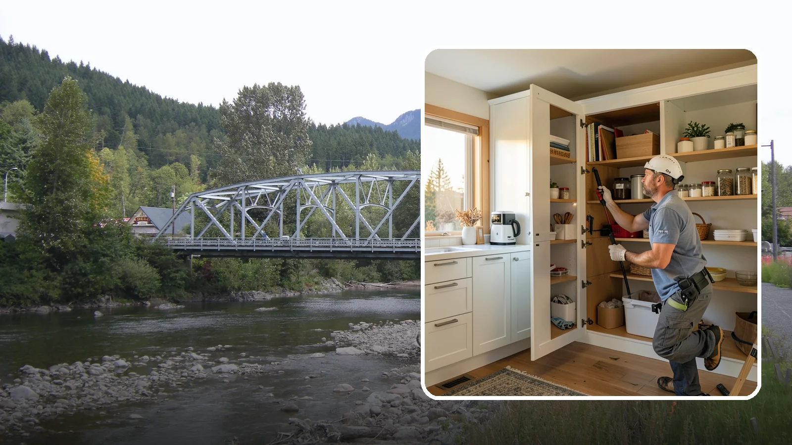 Pantry Shelving in Skykomish, King County, WA - Designing and installing efficient shelving inside an existing pantry to maximize capacity and organization.