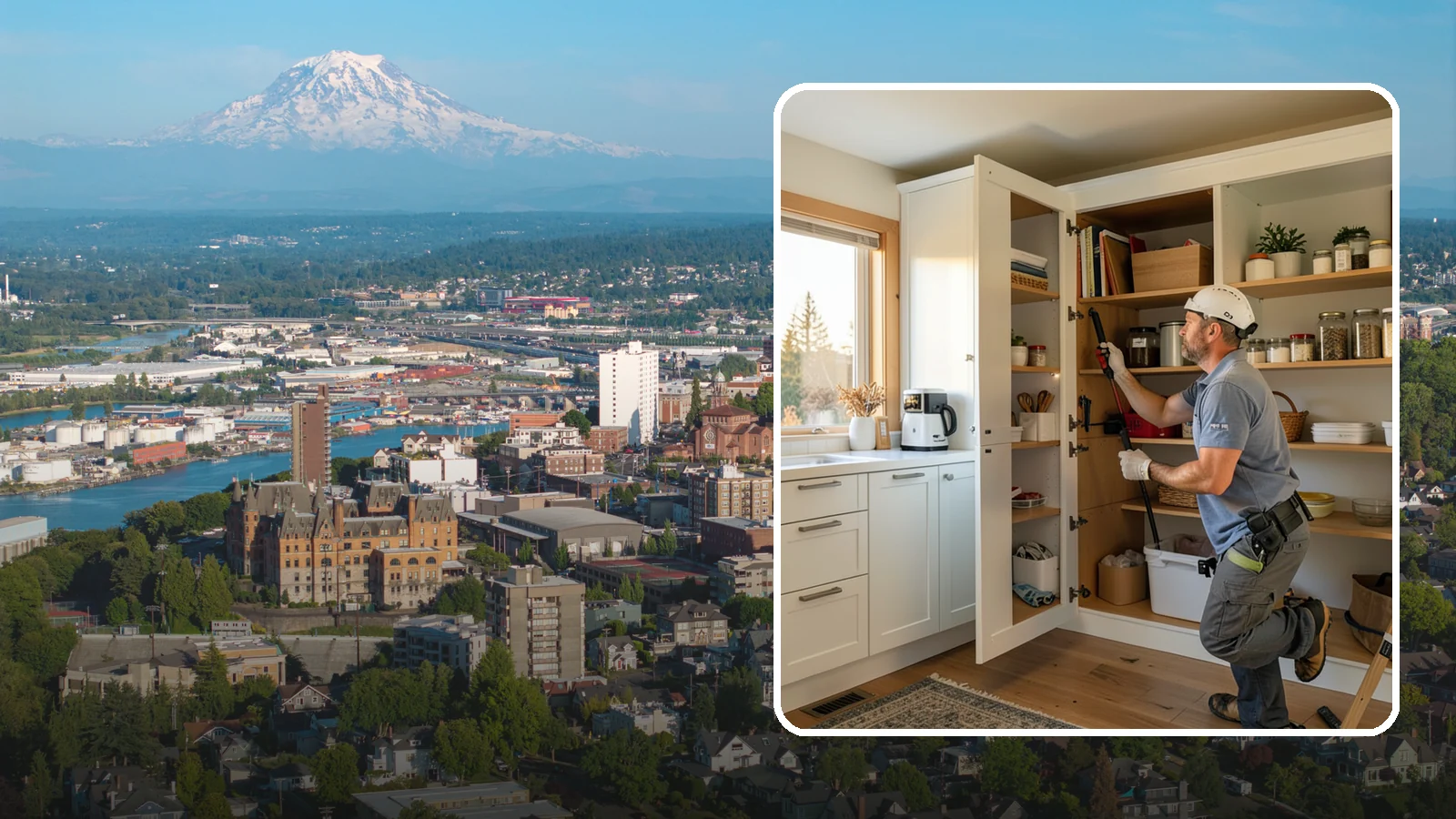 Pantry Shelving in Tacoma, Pierce County, WA - Designing and installing efficient shelving inside an existing pantry to maximize capacity and organization.