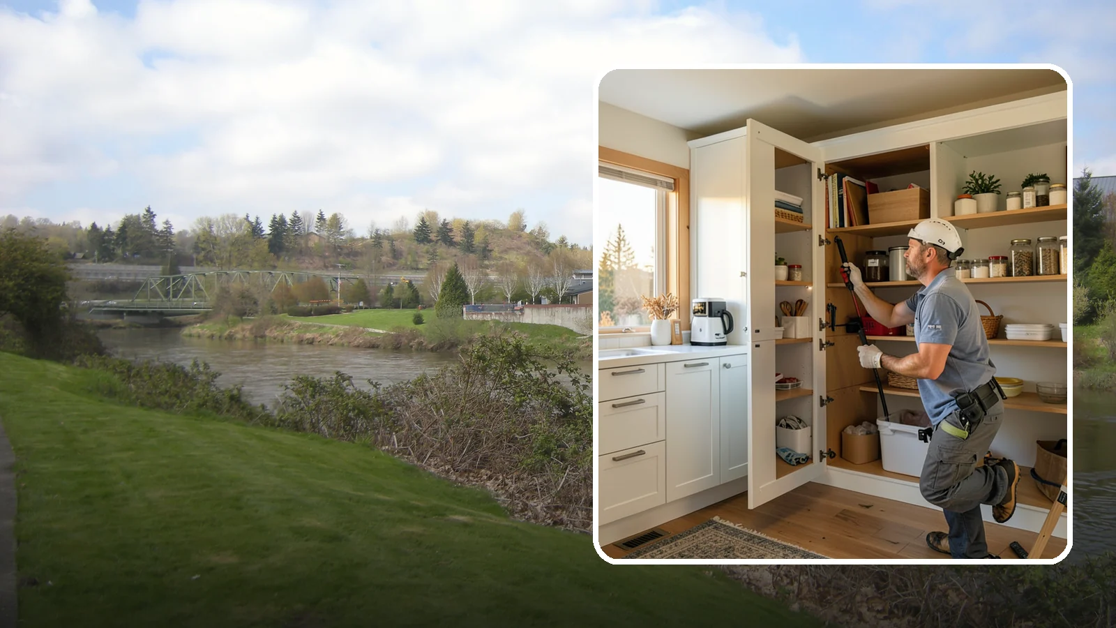 Pantry Shelving in Tukwila, King County, WA - Designing and installing efficient shelving inside an existing pantry to maximize capacity and organization.