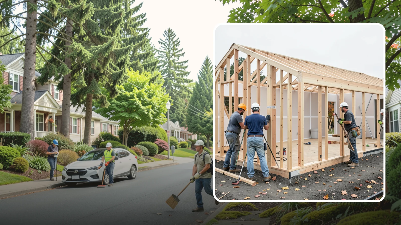 Partition Wall Installation in Beaux Arts Village, King County, WA - Installing partition walls to divide a large room into functional, separate areas.