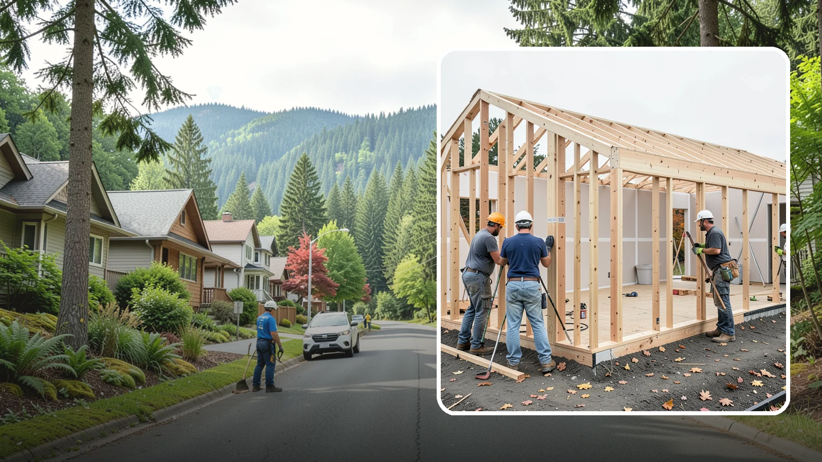 Partition Wall Installation in Darrington, Snohomish County, WA - Installing partition walls to divide a large room into functional, separate areas.