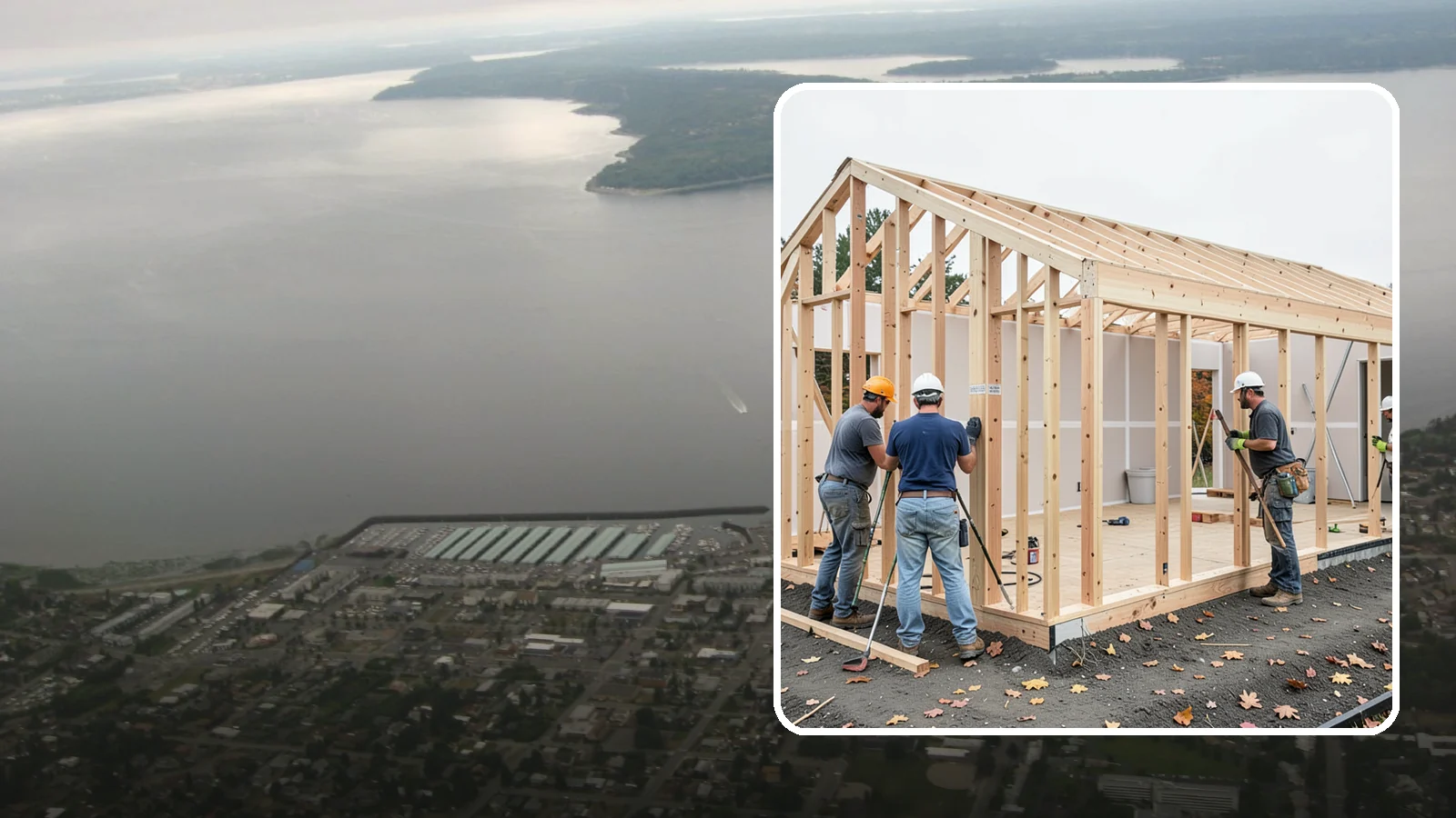 Partition Wall Installation in Des Moines, King County, WA - Installing partition walls to divide a large room into functional, separate areas.
