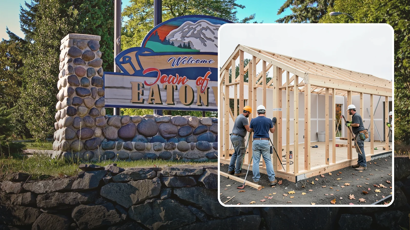 Partition Wall Installation in Eatonville, Pierce County, WA - Installing partition walls to divide a large room into functional, separate areas.