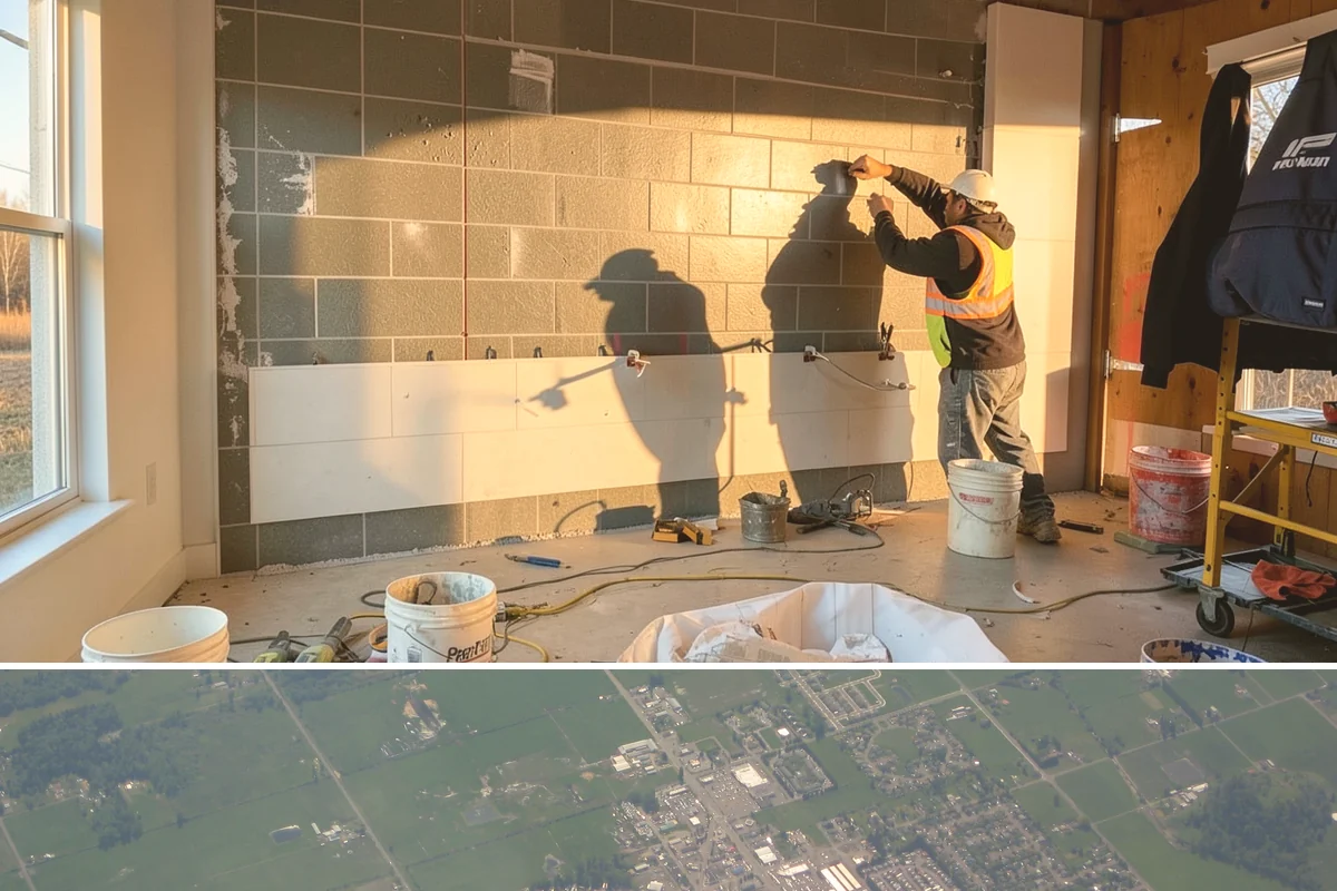 Partition Wall Installation in Enumclaw, King County, WA - Partition installs are indoor projects suitable in any month of the year.