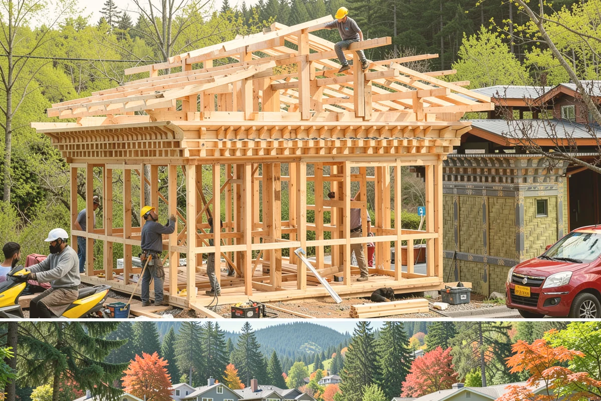 Partition Wall Installation in Fircrest, Pierce County, WA - Partition installs are indoor projects suitable in any month of the year.
