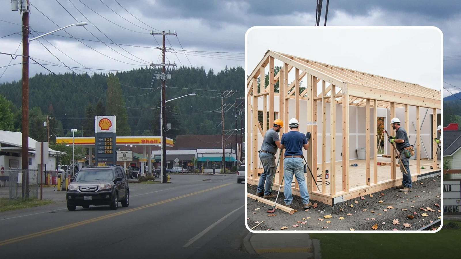 Partition Wall Installation in Granite Falls, Snohomish County, WA - Installing partition walls to divide a large room into functional, separate areas.