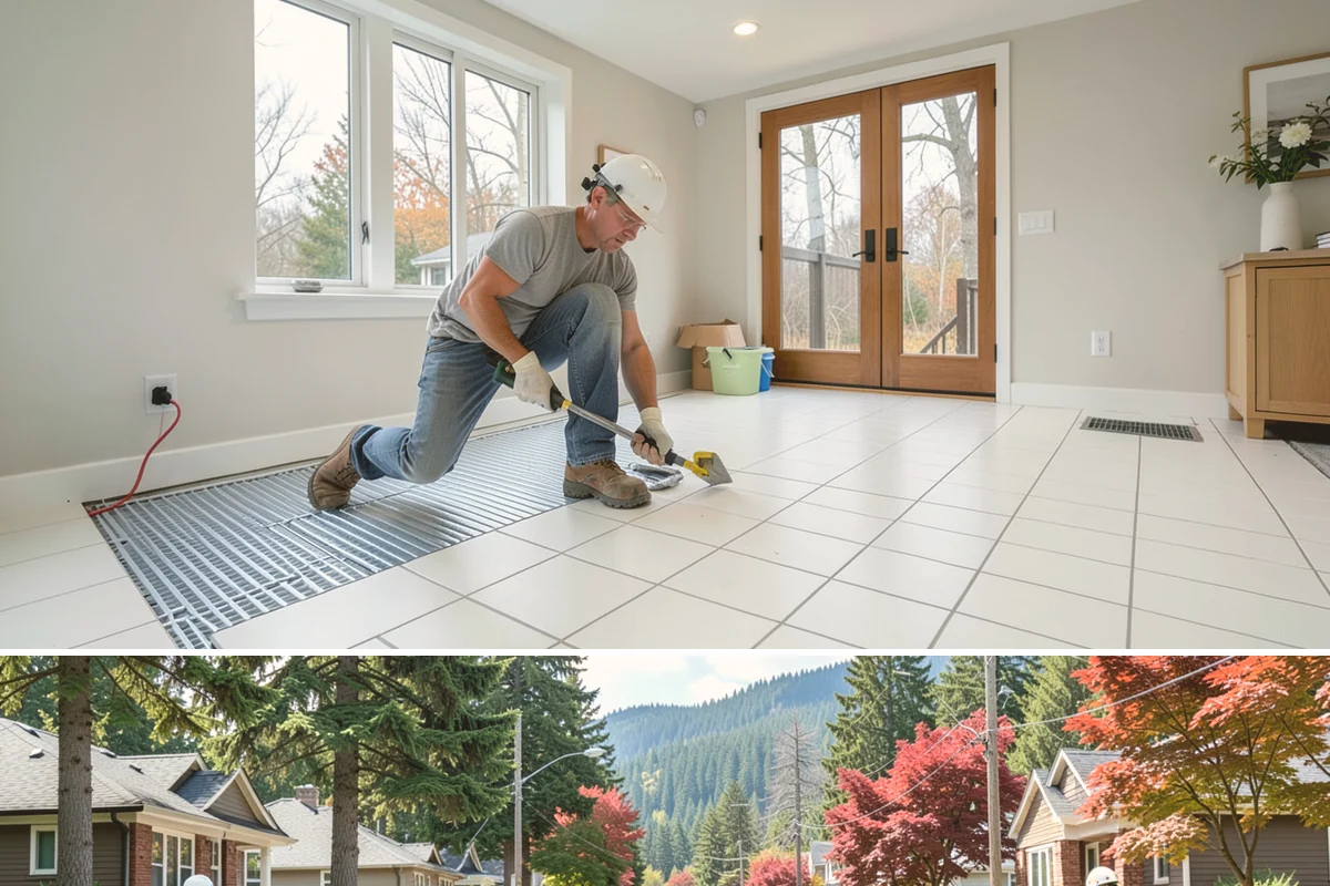 Partition Wall Installation in Hunts Point, King County, WA - Partition installs are indoor projects suitable in any month of the year.