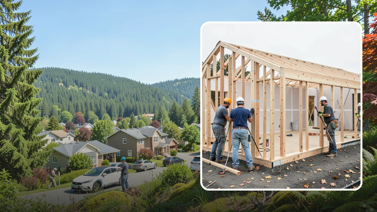 Partition Wall Installation in Index, Snohomish County, WA - Installing partition walls to divide a large room into functional, separate areas.