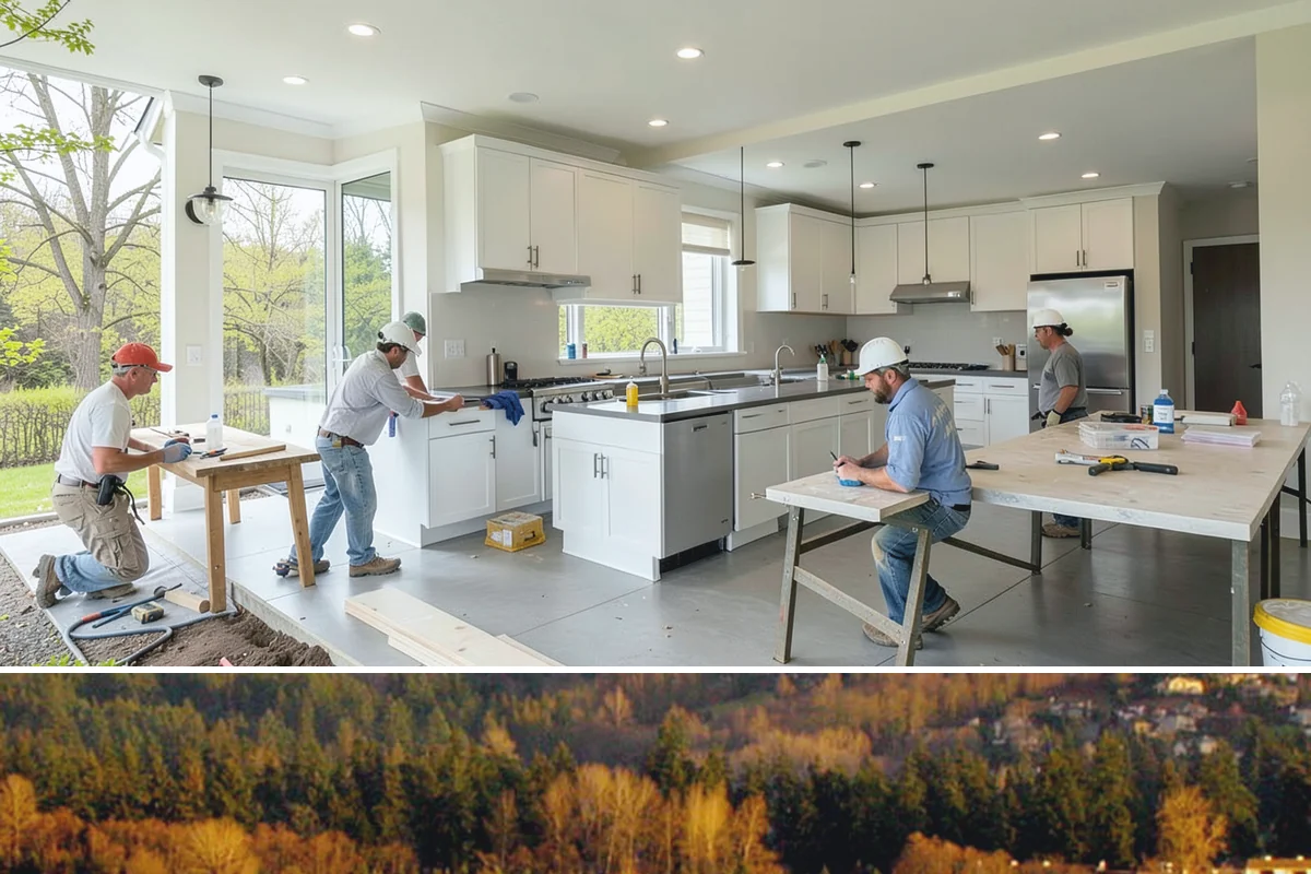 Partition Wall Installation in Kenmore, King County, WA - Partition installs are indoor projects suitable in any month of the year.