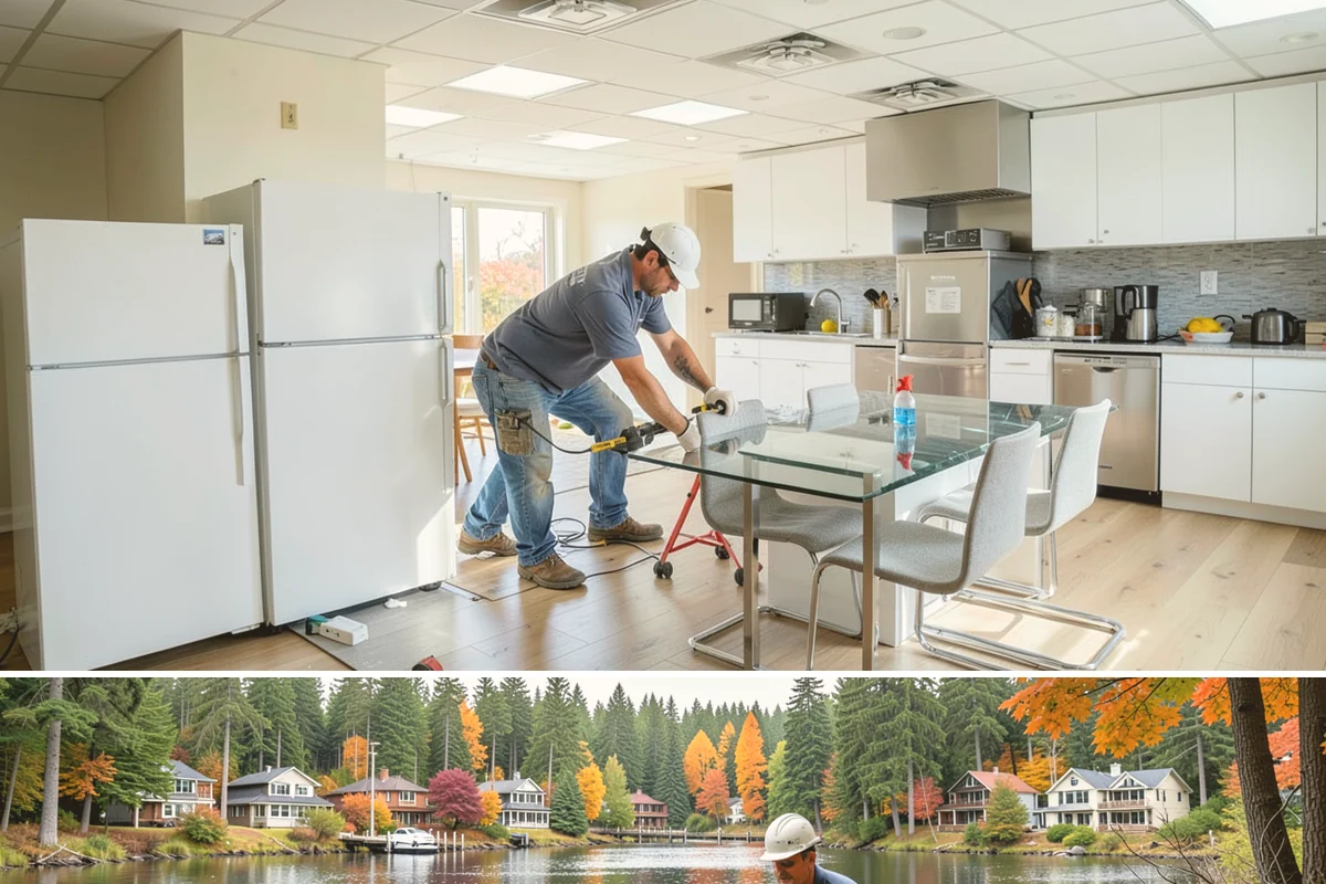 Partition Wall Installation in La Conner, Skagit County, WA - Partition installs are indoor projects suitable in any month of the year.