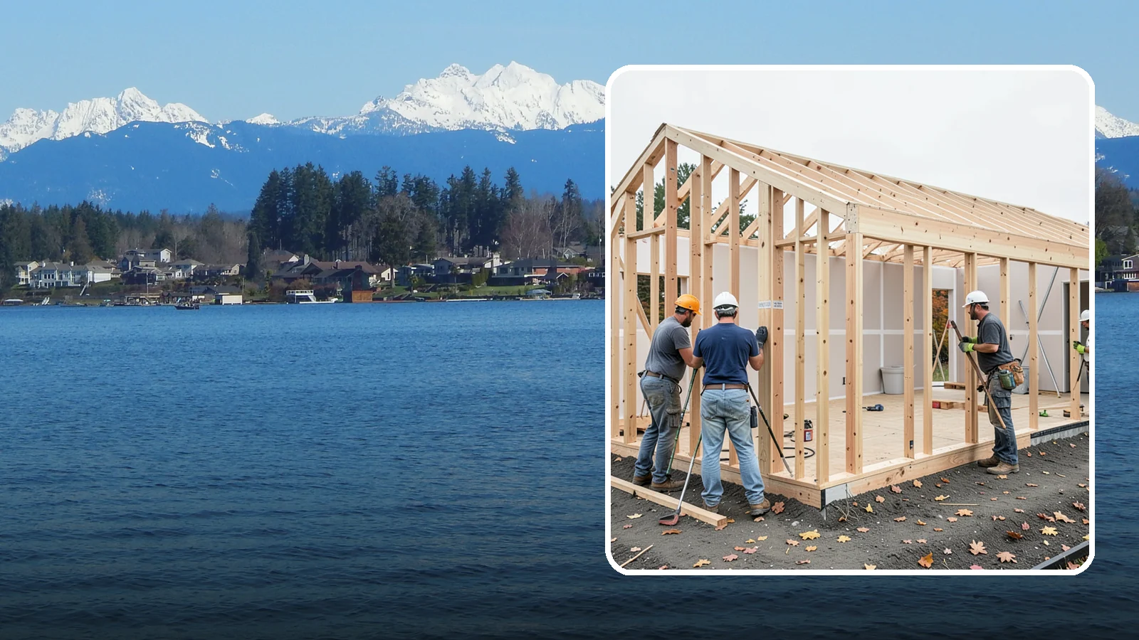 Partition Wall Installation in Lake Stevens, Snohomish County, WA - Installing partition walls to divide a large room into functional, separate areas.