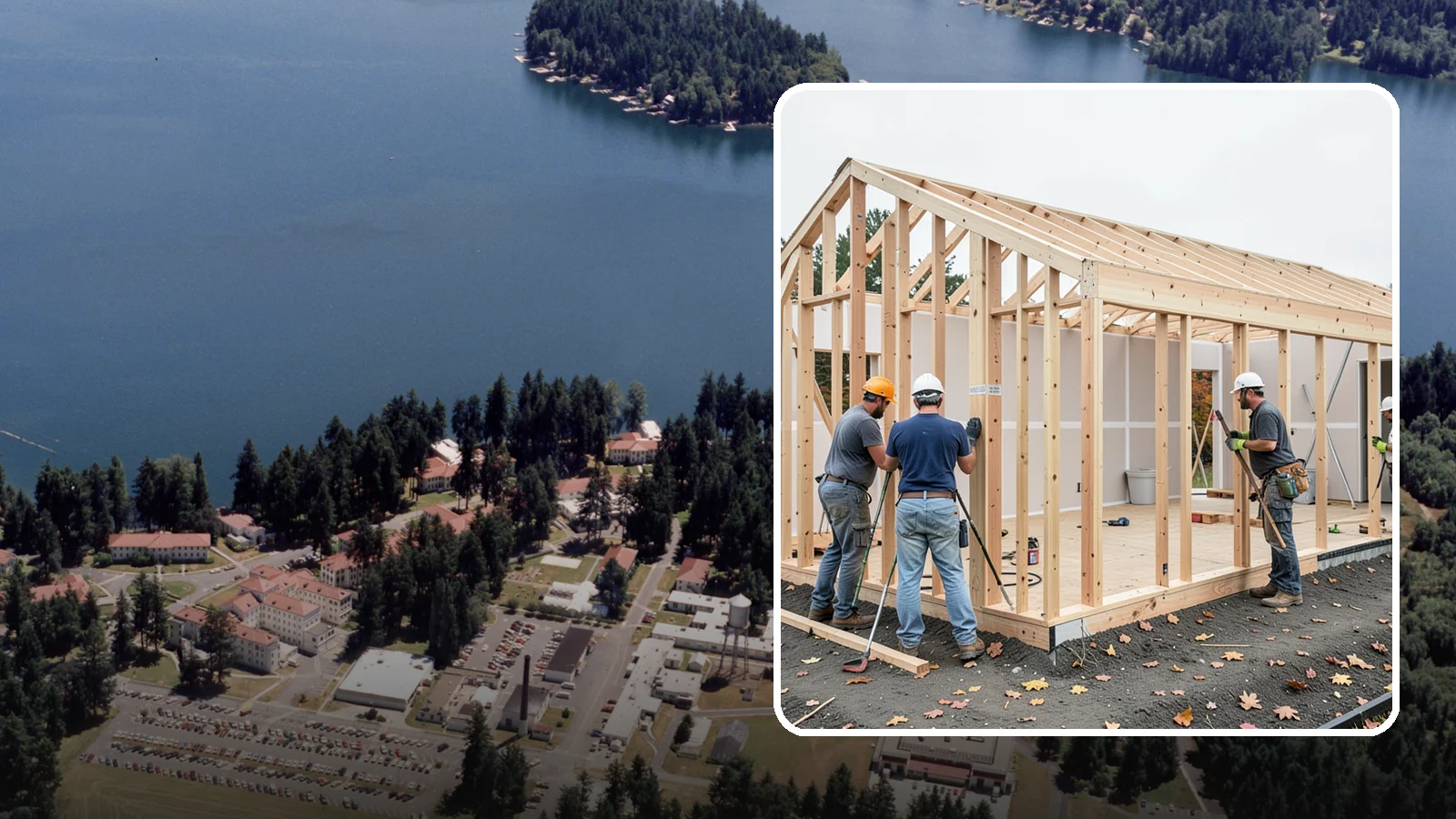 Partition Wall Installation in Lakewood, Pierce County, WA - Installing partition walls to divide a large room into functional, separate areas.
