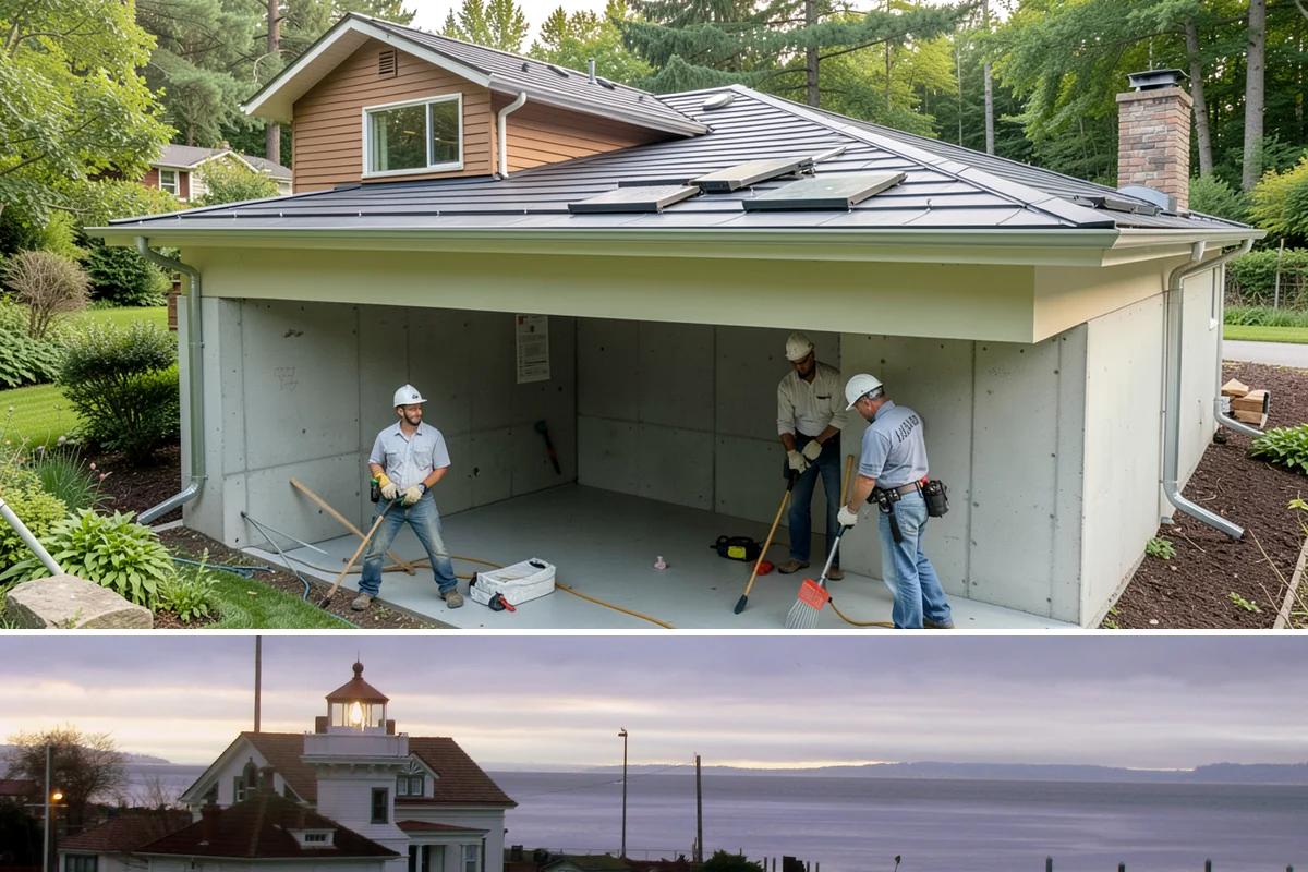 Partition Wall Installation in Mukilteo, Snohomish County, WA - Partition installs are indoor projects suitable in any month of the year.