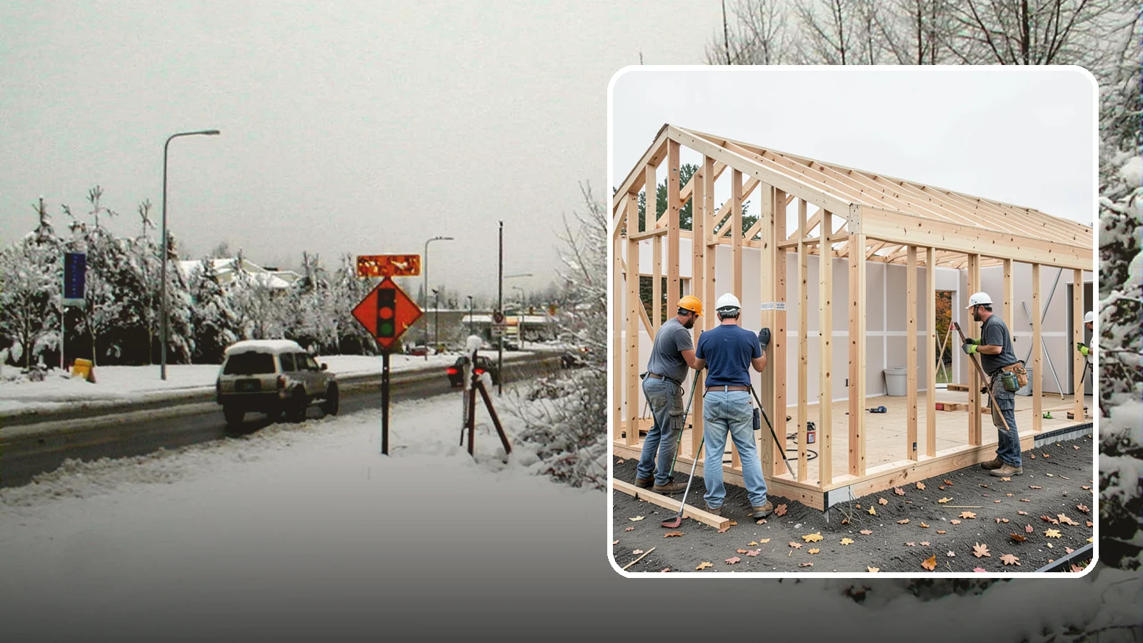 Partition Wall Installation in Newcastle, King County, WA - Installing partition walls to divide a large room into functional, separate areas.