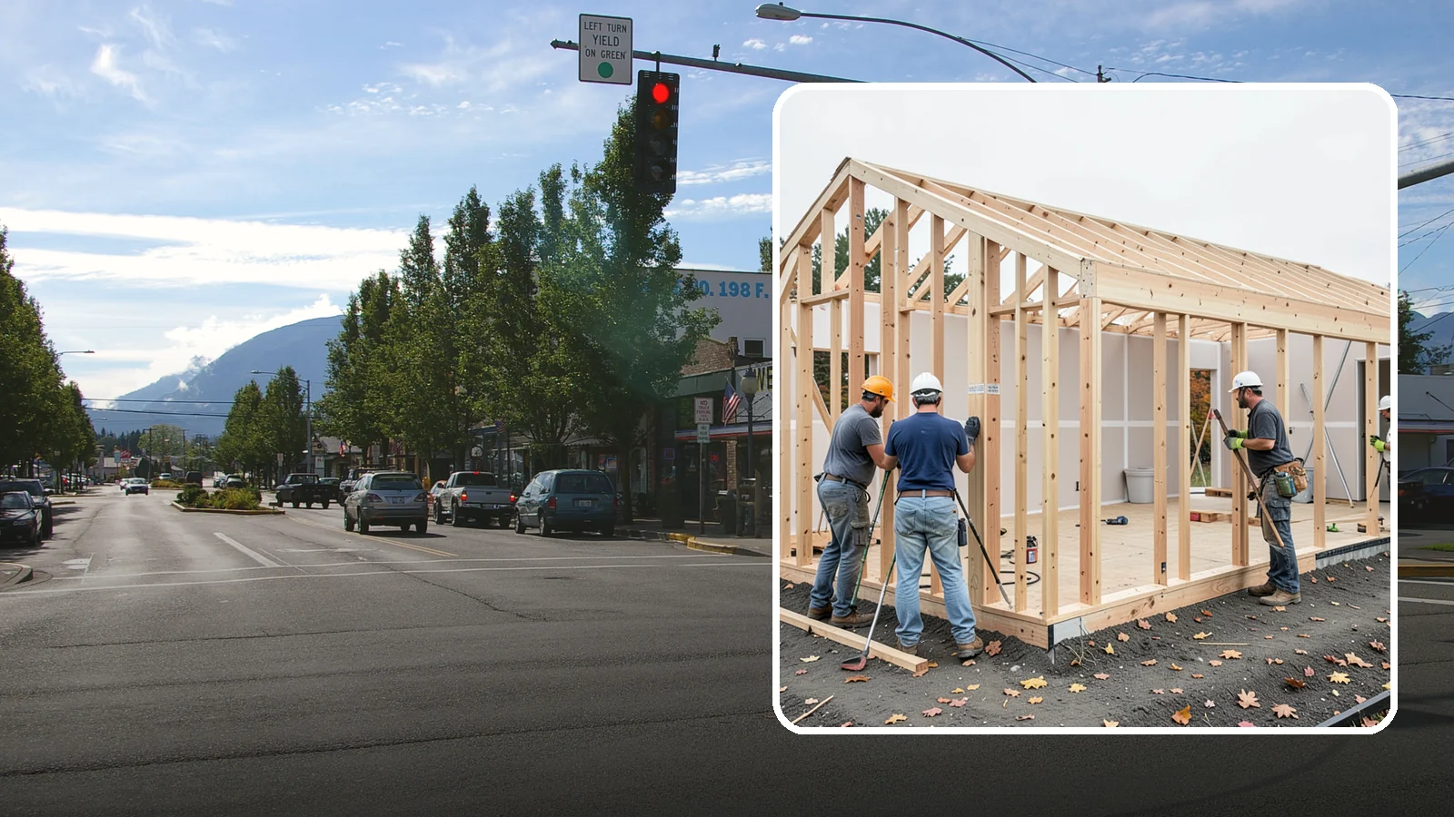 Partition Wall Installation in North Bend, King County, WA - Installing partition walls to divide a large room into functional, separate areas.