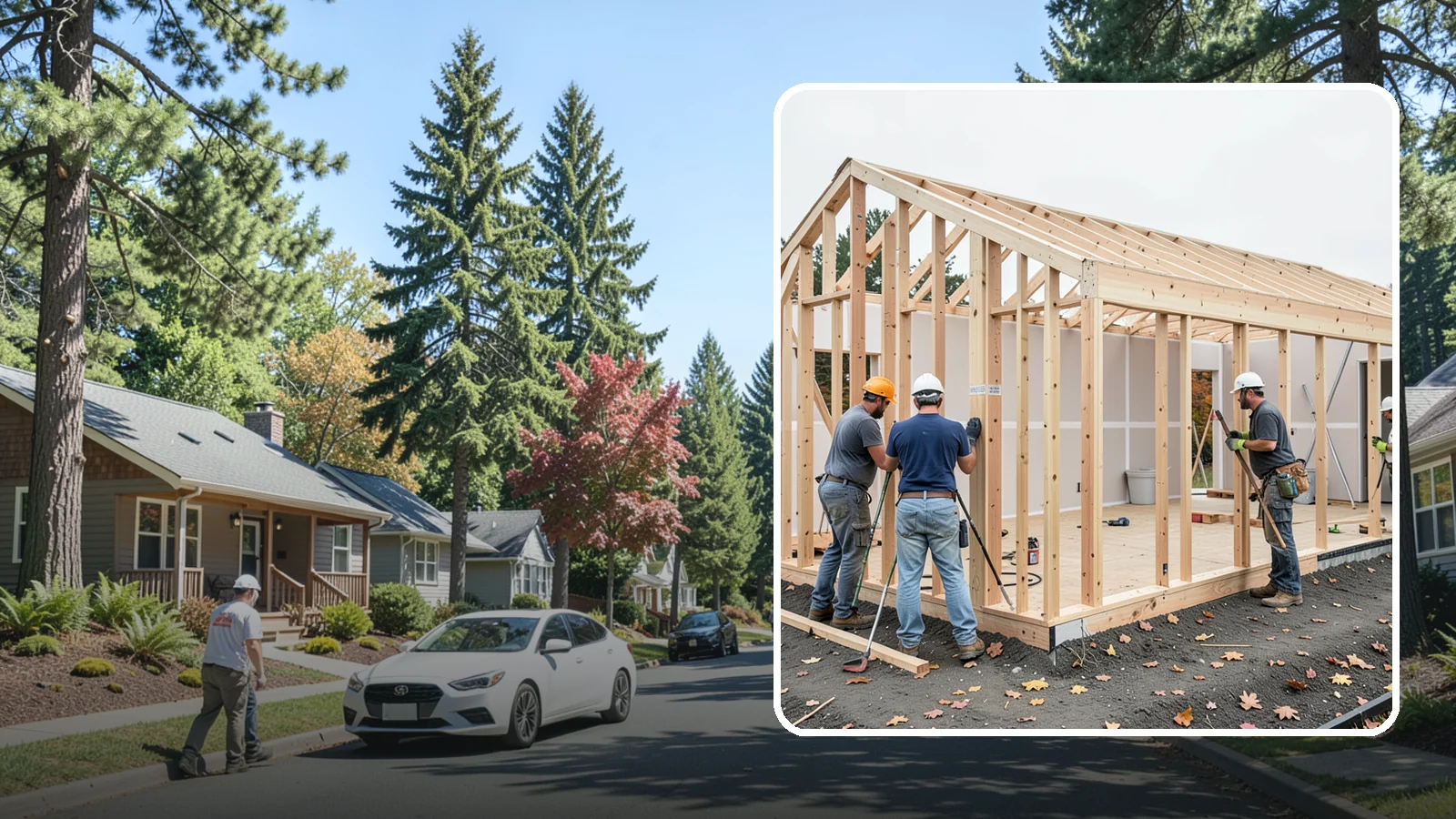 Partition Wall Installation in Orting, Pierce County, WA - Installing partition walls to divide a large room into functional, separate areas.