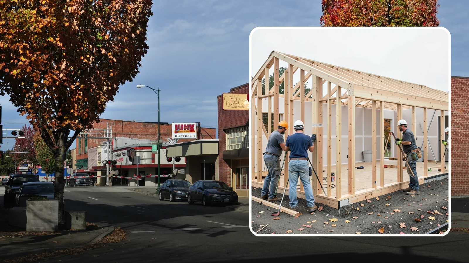 Partition Wall Installation in Puyallup, Pierce County, WA - Installing partition walls to divide a large room into functional, separate areas.