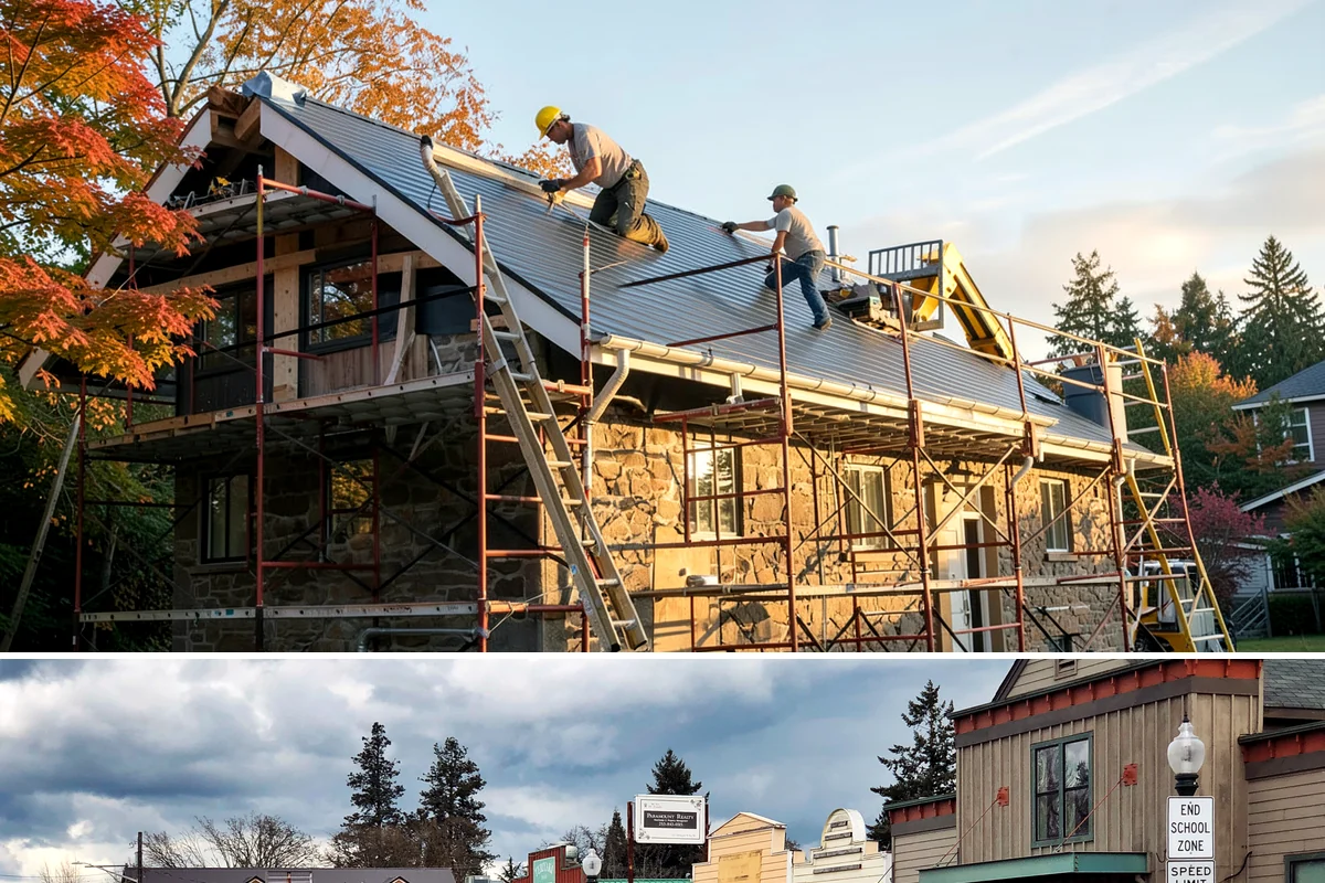 Partition Wall Installation in Roy, Pierce County, WA - Partition installs are indoor projects suitable in any month of the year.