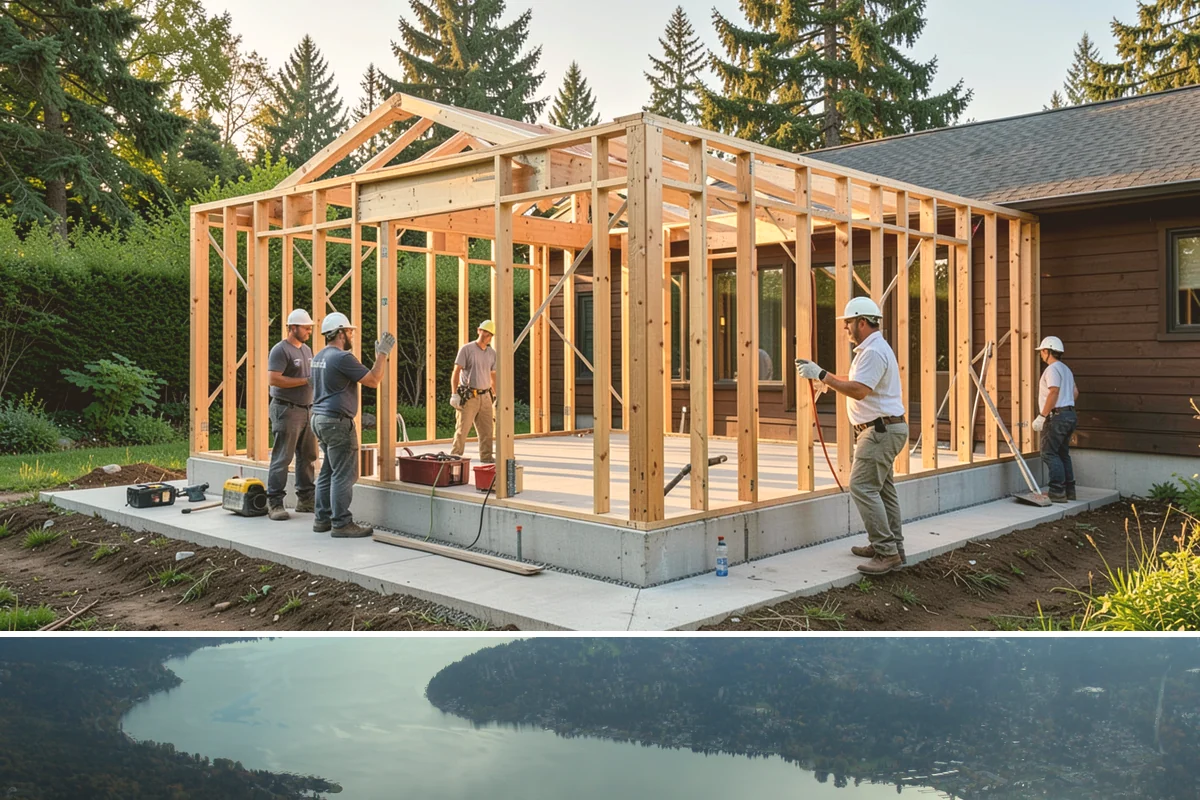 Partition Wall Installation in Sammamish, King County, WA - Partition installs are indoor projects suitable in any month of the year.