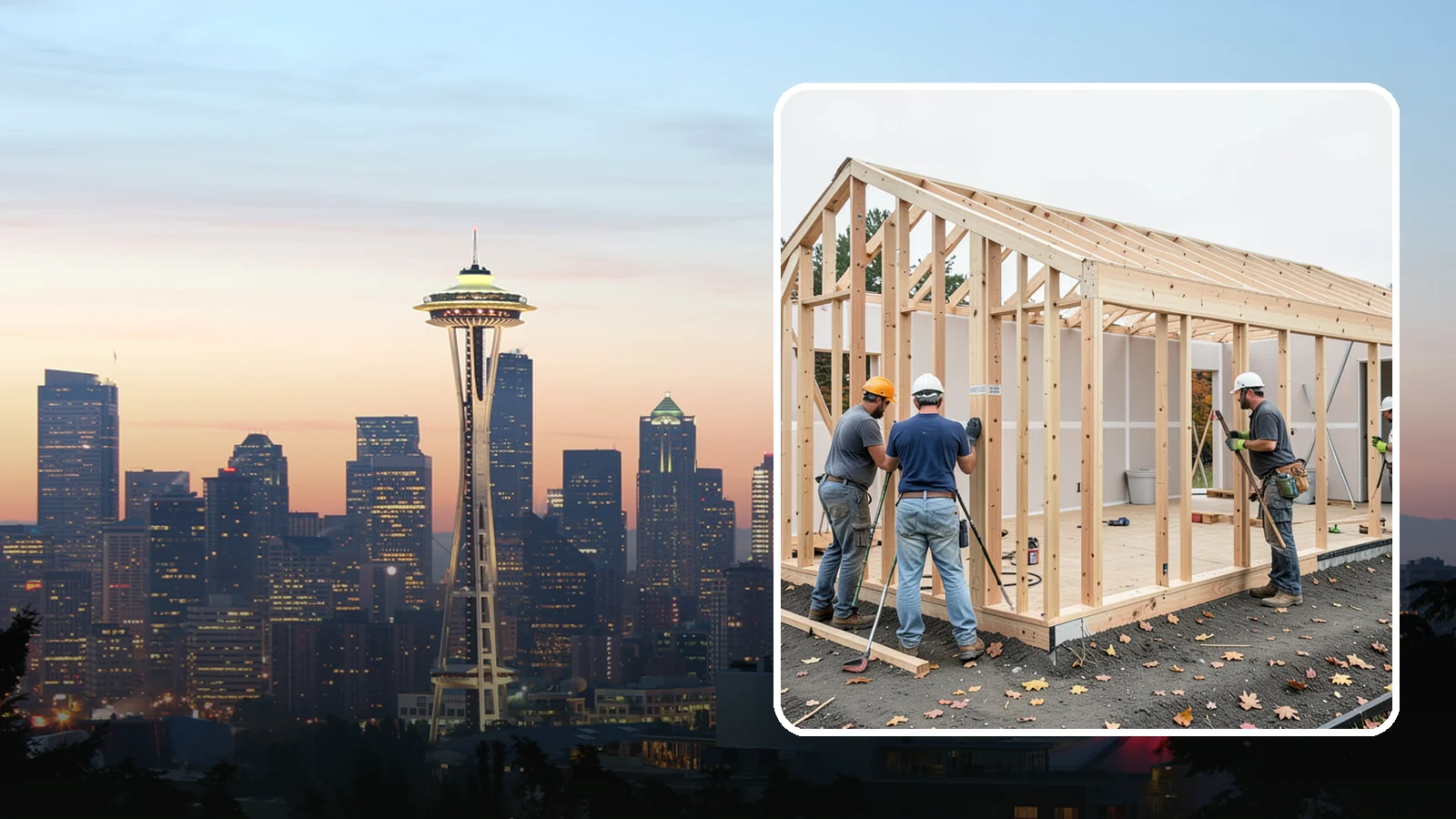 Partition Wall Installation in Seattle, King County, WA - Installing partition walls to divide a large room into functional, separate areas.