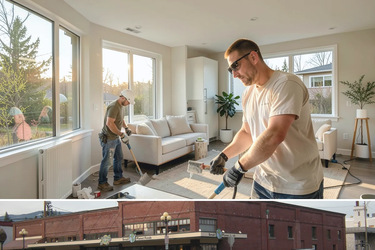 Partition Wall Installation in Sedro-Woolley, Skagit County, WA - Partition installs are indoor projects suitable in any month of the year.