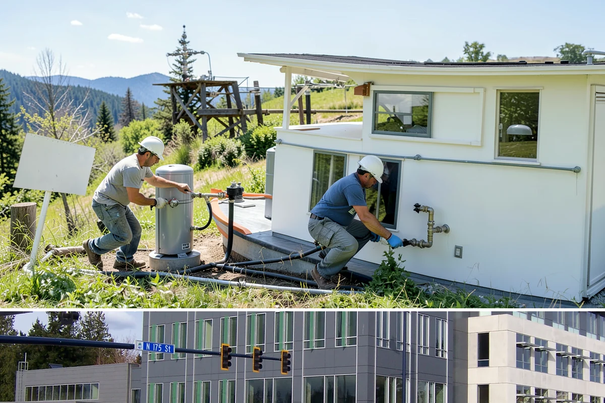 Partition Wall Installation in Shoreline, King County, WA - Partition installs are indoor projects suitable in any month of the year.