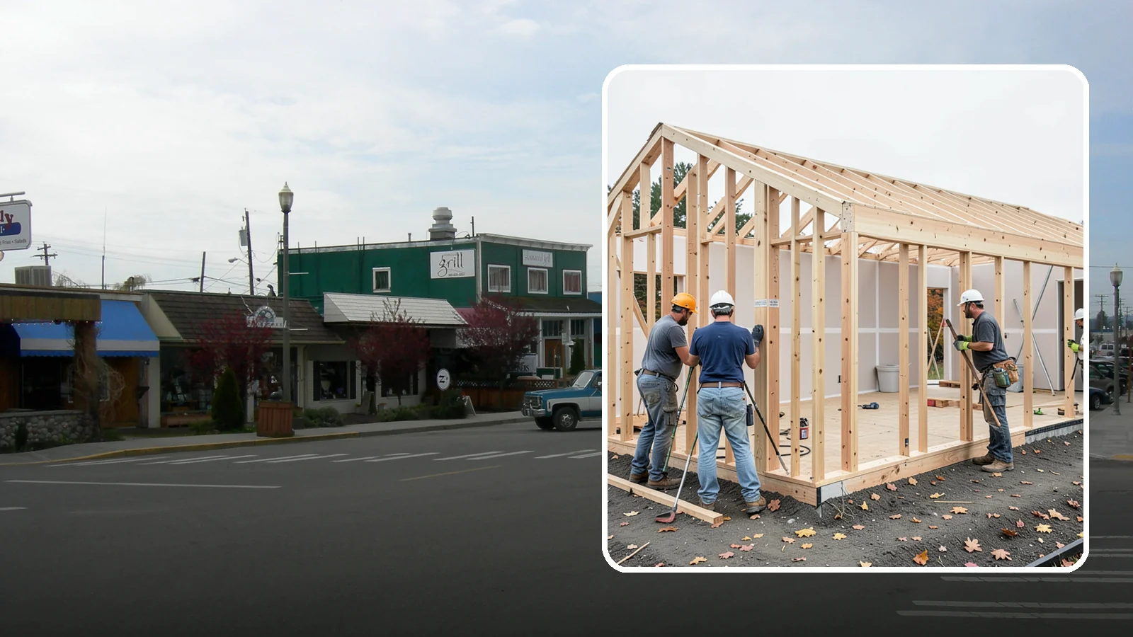 Partition Wall Installation in Stanwood, Snohomish County, WA - Installing partition walls to divide a large room into functional, separate areas.