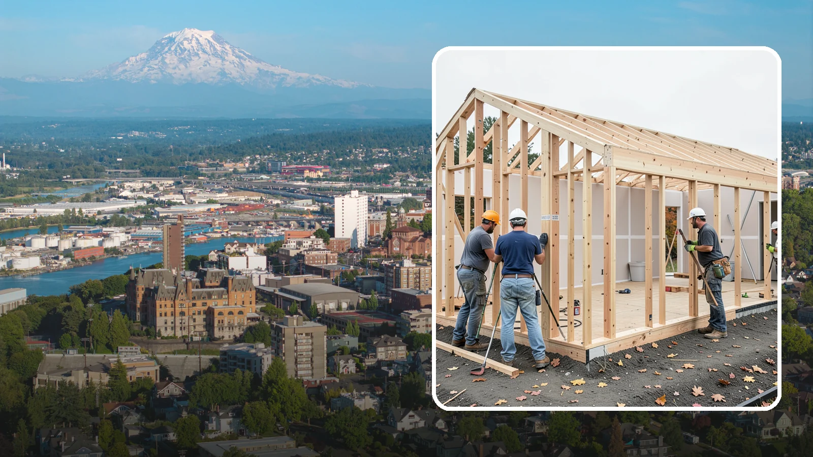 Partition Wall Installation in Tacoma, Pierce County, WA - Installing partition walls to divide a large room into functional, separate areas.