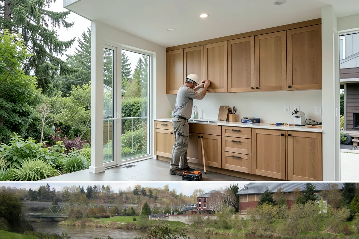 Partition Wall Installation in Tukwila, King County, WA - Partition installs are indoor projects suitable in any month of the year.