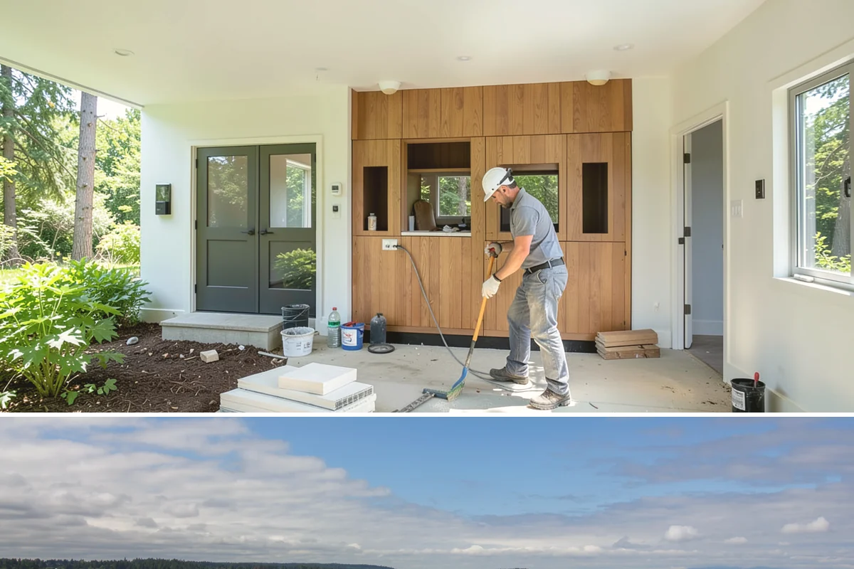 Partition Wall Installation in University Place, Pierce County, WA - Partition installs are indoor projects suitable in any month of the year.