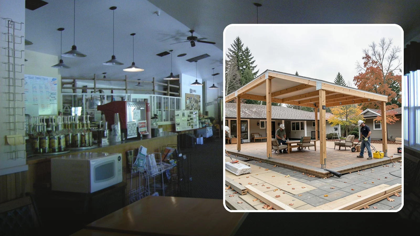Patio Cover Installation in Black Diamond, King County, WA - Patio cover installation that shelters your outdoor space from sun and Northwest rain.