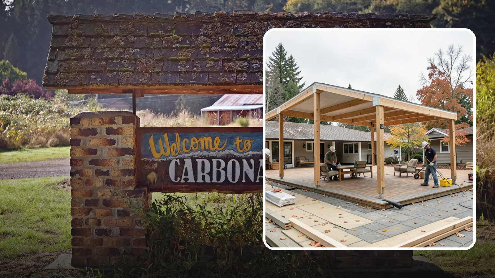 Patio Cover Installation in Carbonado, Pierce County, WA - Patio cover installation that shelters your outdoor space from sun and Northwest rain.