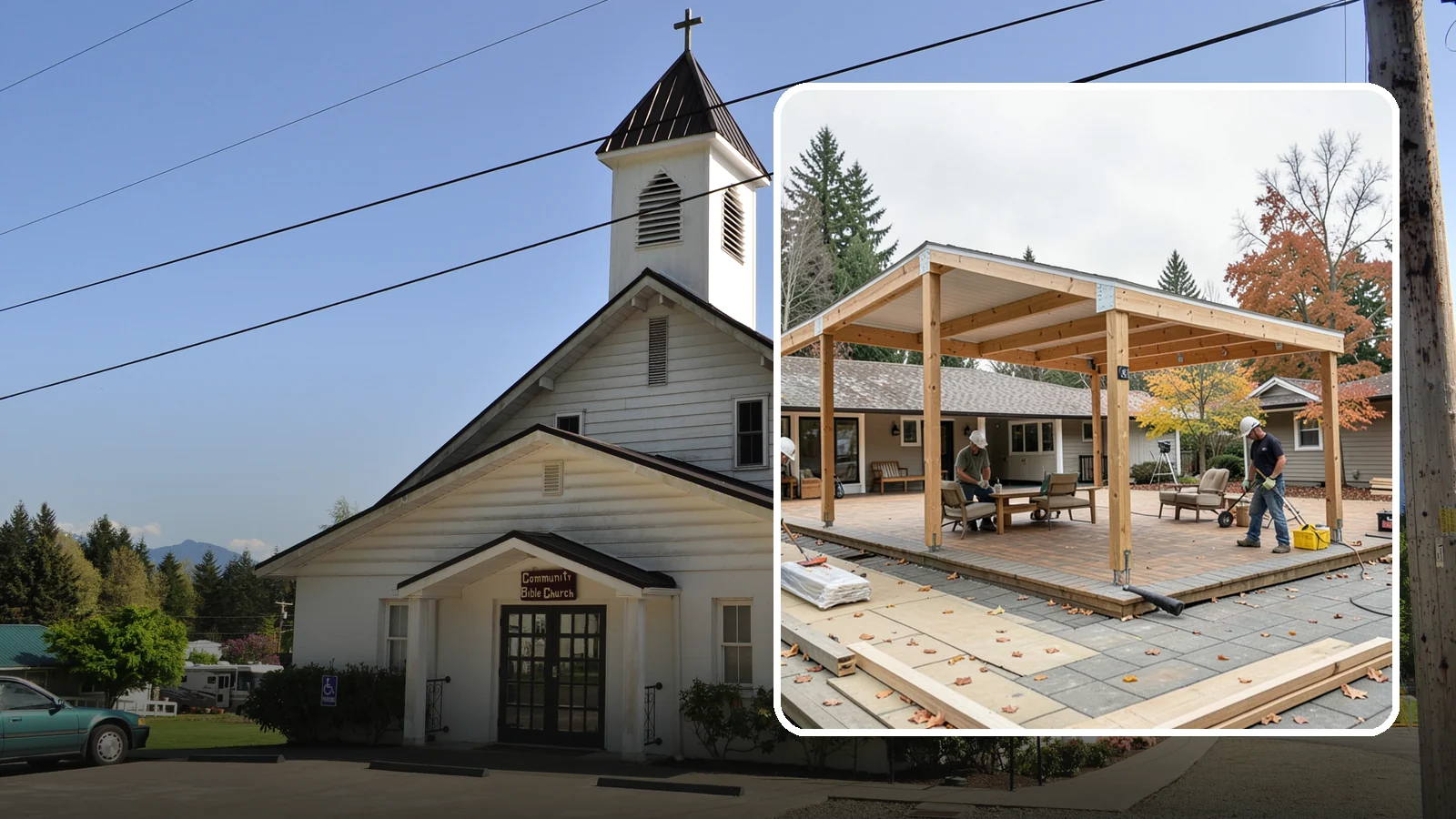 Patio Cover Installation in Concrete, Skagit County, WA - Patio cover installation that shelters your outdoor space from sun and Northwest rain.